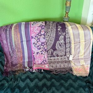 Set of Purple Scarves